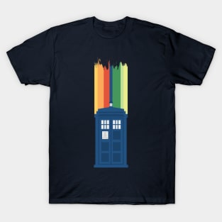 A New Doctor Is In The House - 13th Stripes Blue Police Box 1 T-Shirt